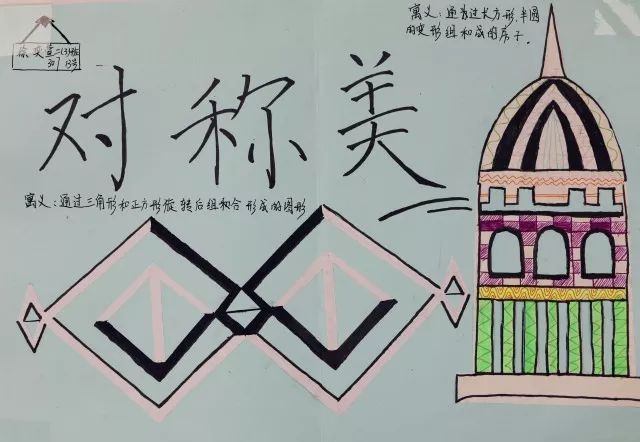 数学原来也可以这样美 ——寻找生活中的数学对称美实践作业展