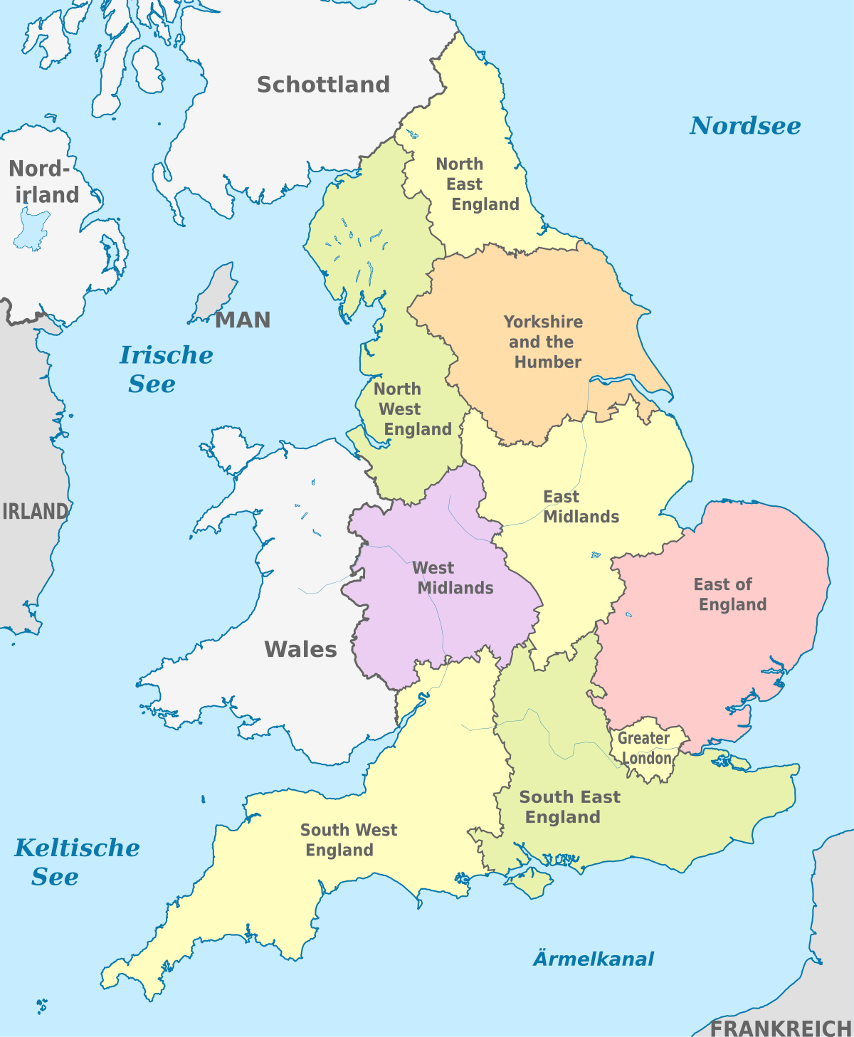 英格兰各郡地图图片