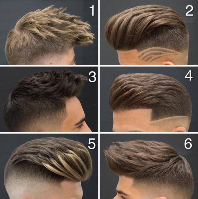 美式男士发型16种图片