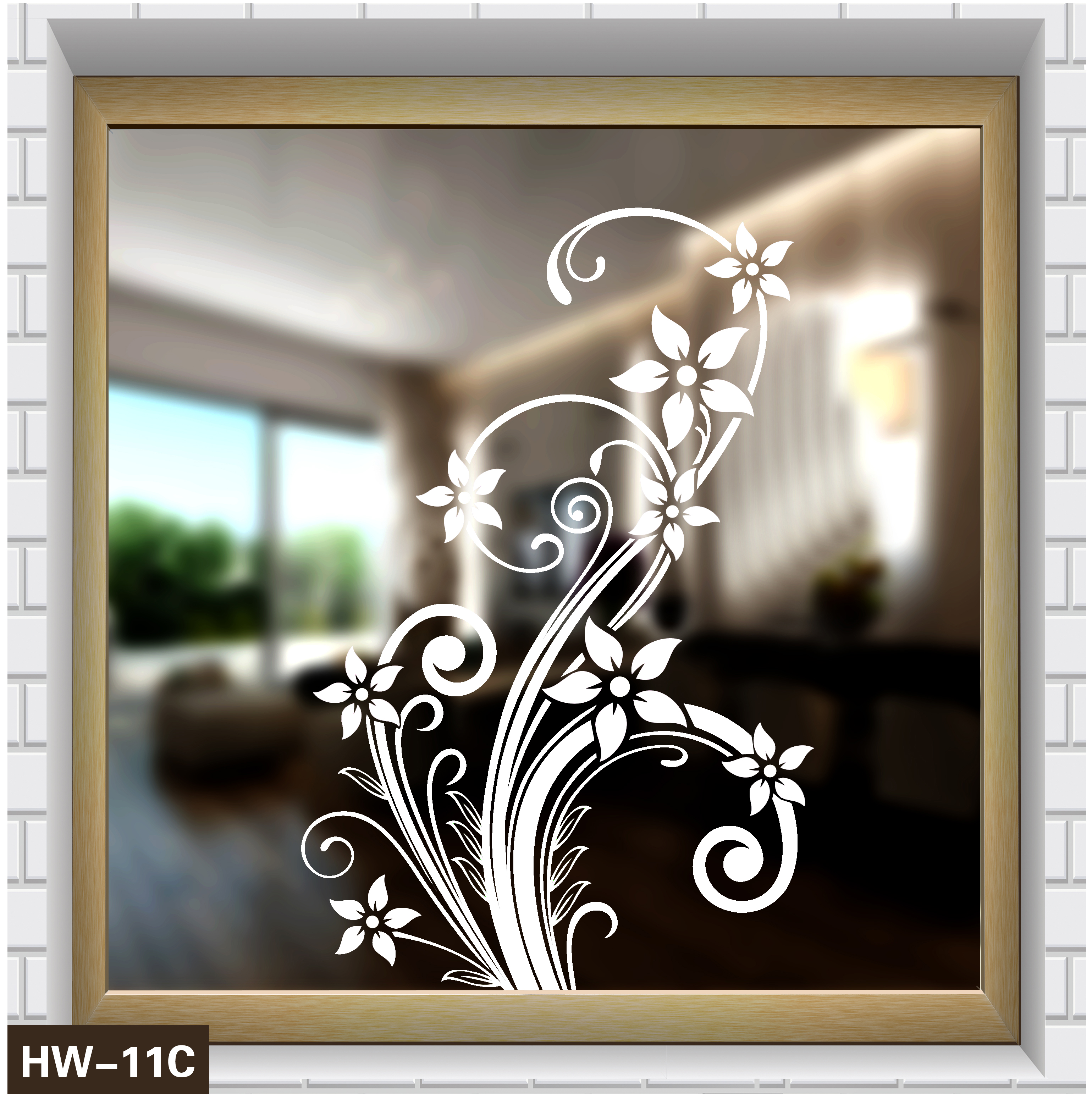 家居装饰——花纹系列玻璃窗贴第十一款
