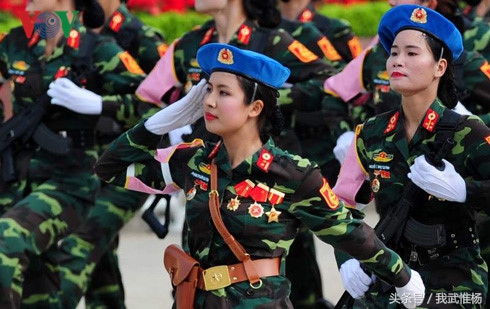 越南女兵的风采