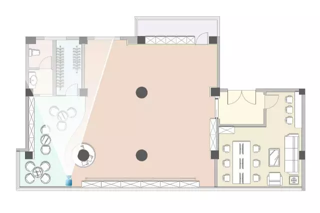 仓库改造而成的舞蹈工作室简约而个性