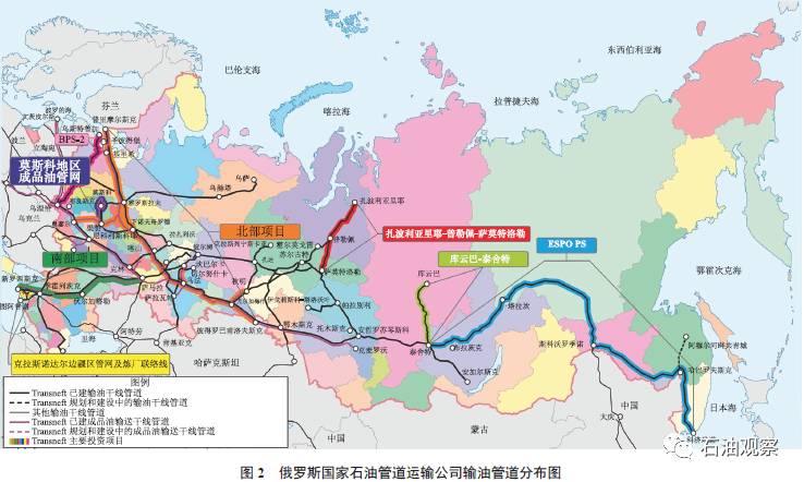 俄罗斯三大油田分布图图片