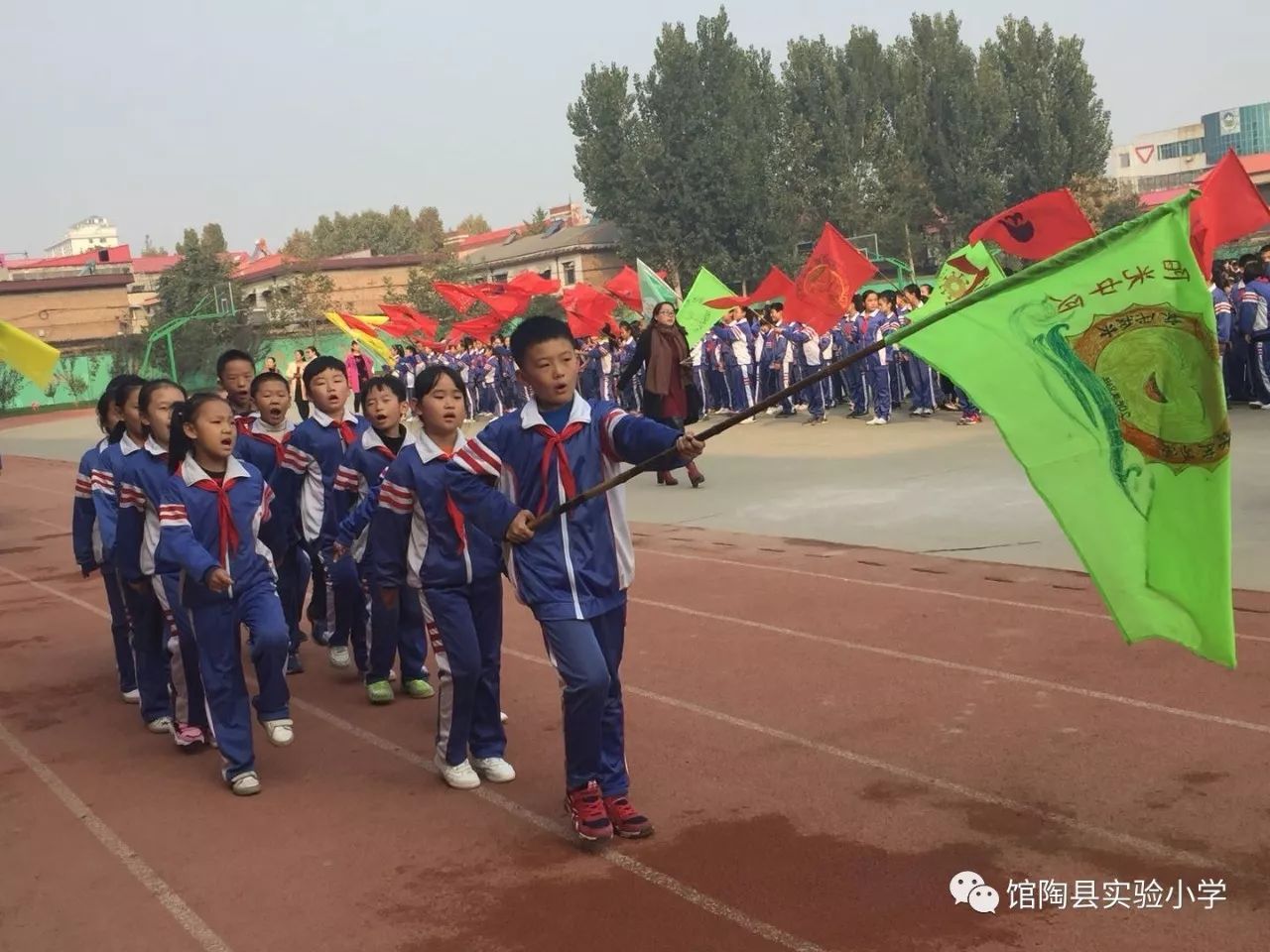 我运动我健康我快乐馆陶县实验小学举办2017博雅少年秋季田径运动会