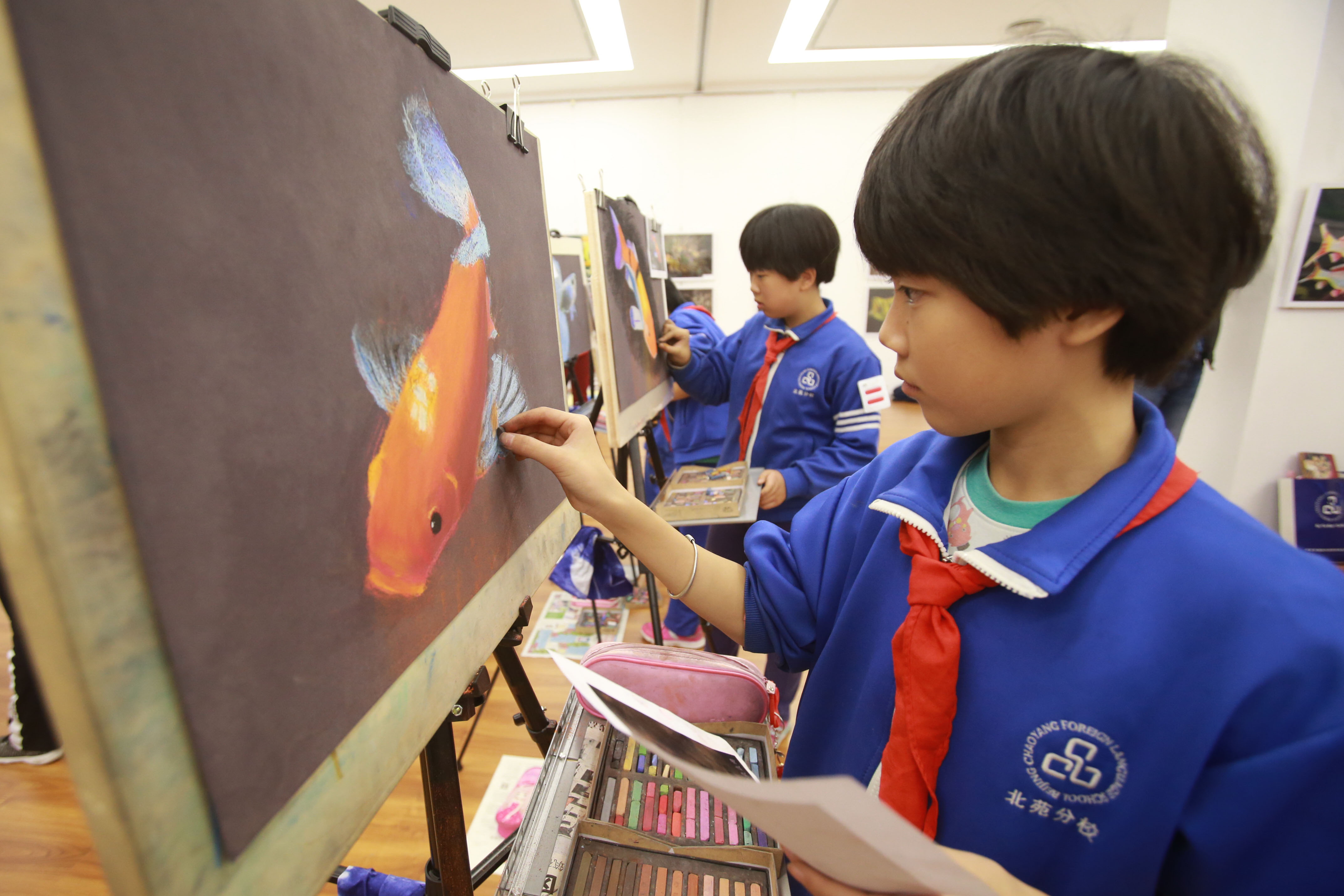 北京举行鱼悦生活学生作品展 弘扬中国传统 鱼文化