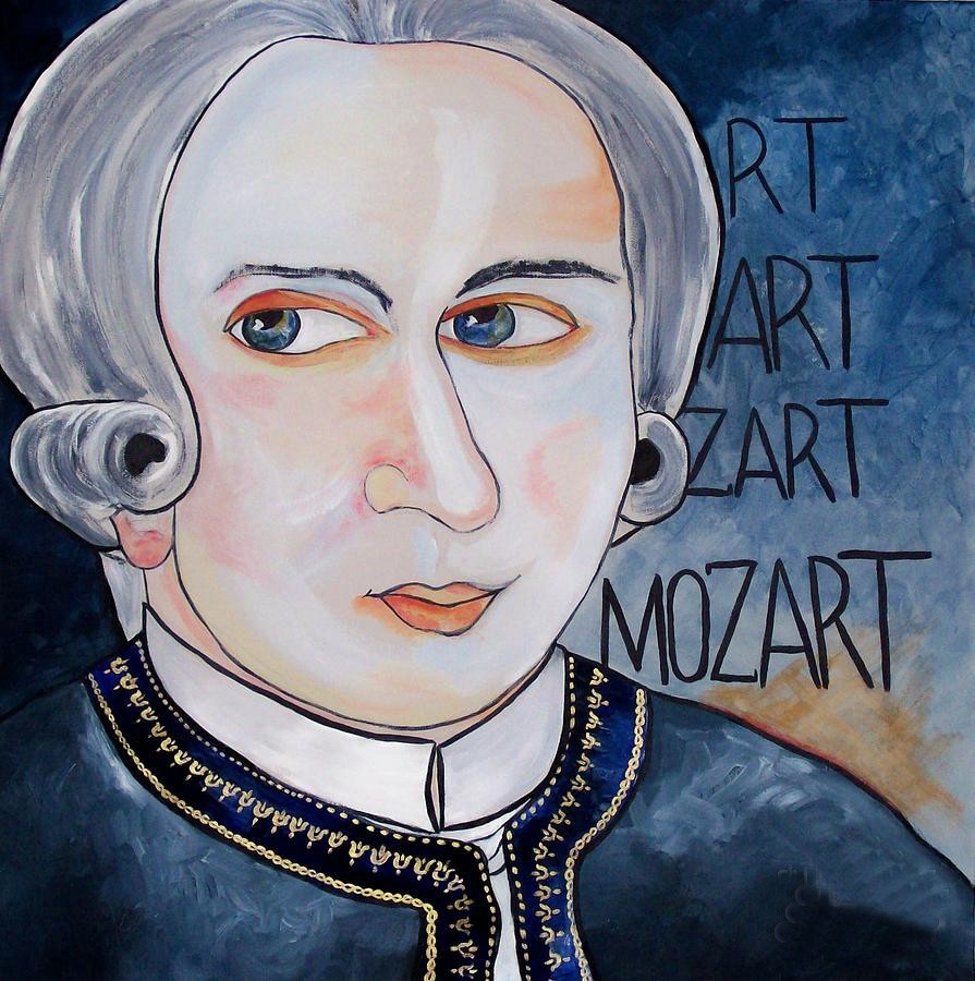 莫扎特肖像简笔画图片