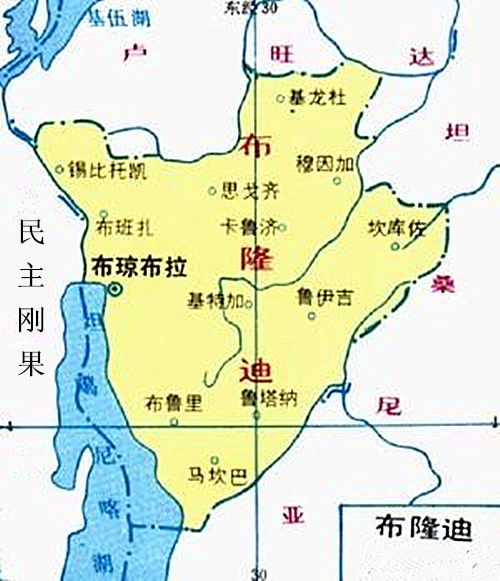 布隆迪地图高清中文版图片