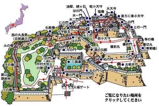 日本京都皇宫平面图图片