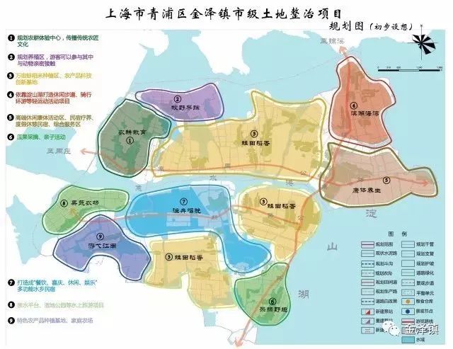 上海金泽古镇地图图片