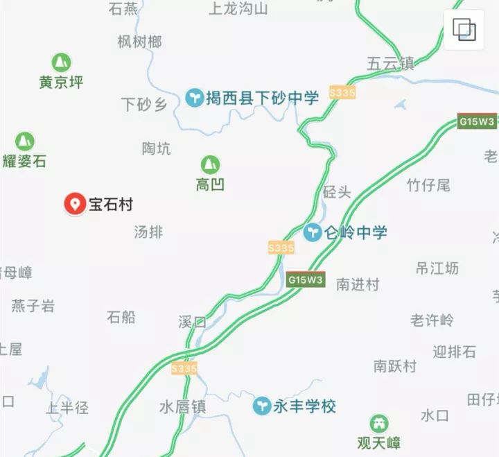 揭西地图 各乡镇图片