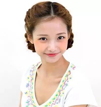 韩国编发发型辫子盘发扎法