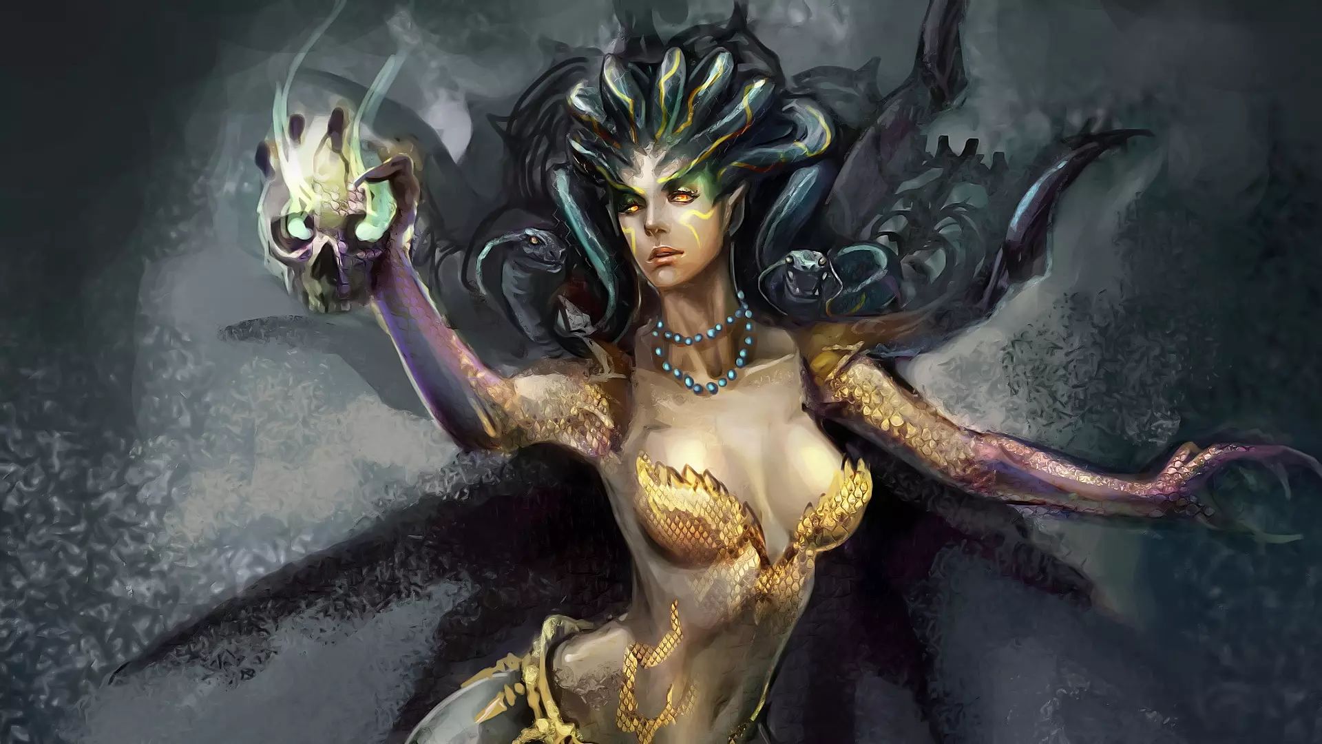 美杜莎是传说中能把人石化的蛇发女妖,曾经美丽堪比雅典娜