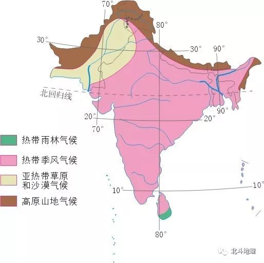南亚气候类型图片