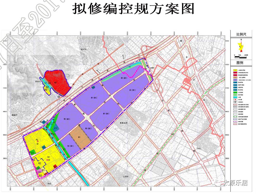 修编内容《太原市晋源区姚村镇局部(01街区)地块控制性详细规划》中