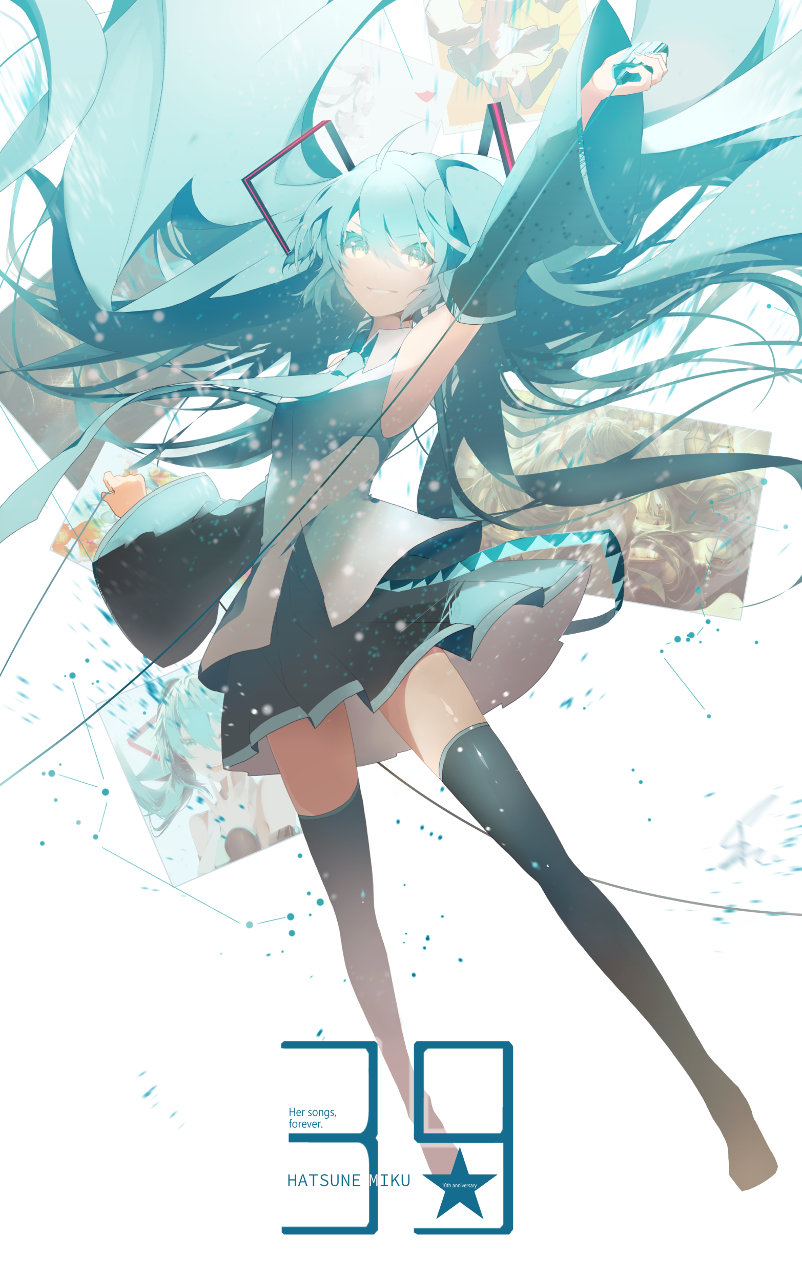 初音未来拿话筒图片