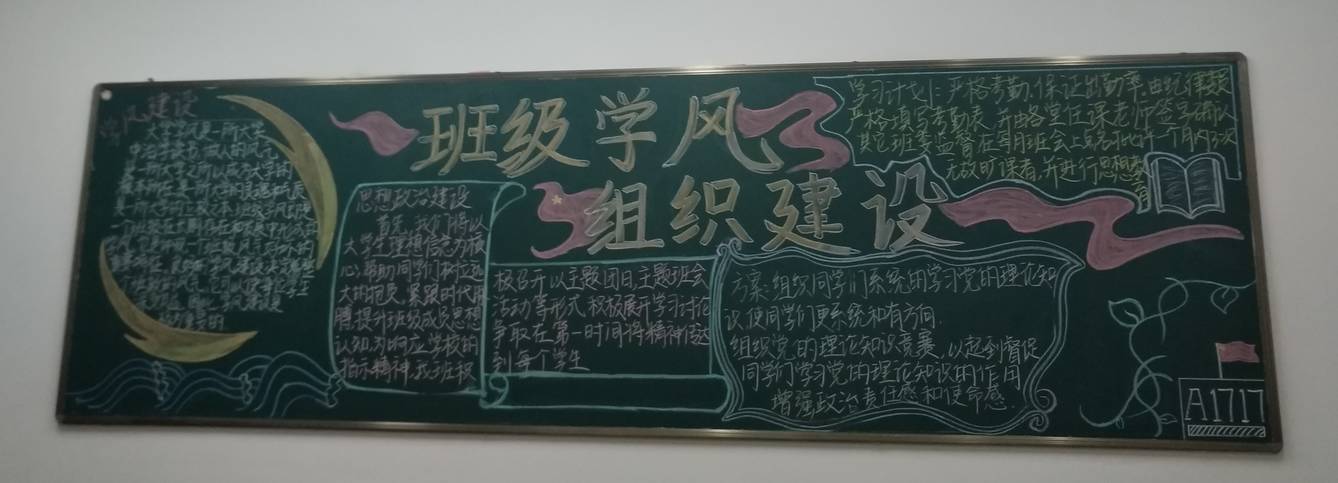 学风黑板报图片