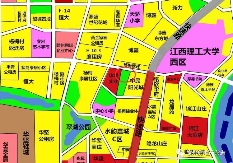 财经 正文 地块大概位置 项目建设地点: 位于赣州经开区香江大道南侧