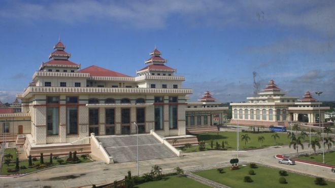 缅甸国会大厦图片
