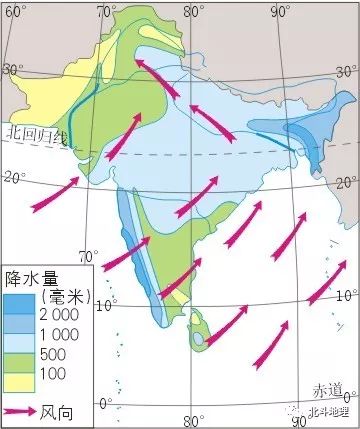 亚洲降水量图图片