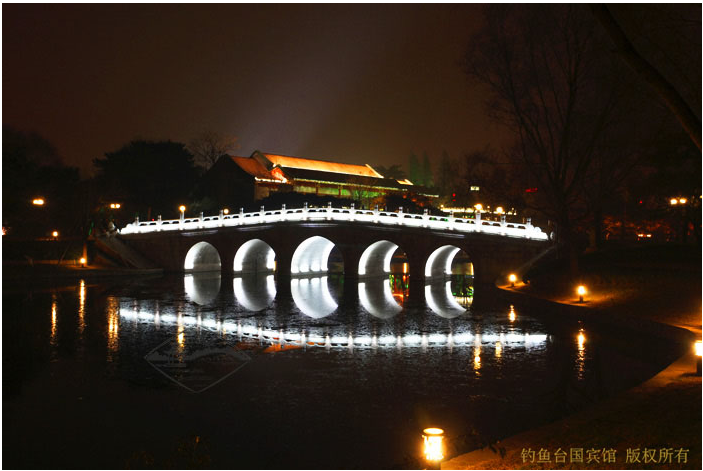 钓鱼台国宾馆夜景图片