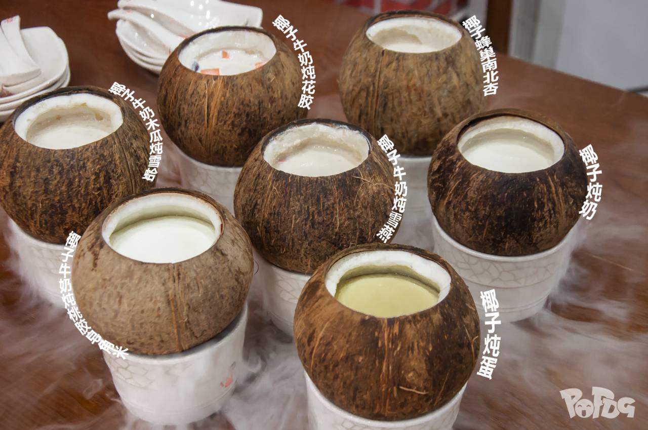 椰子牛奶炖桃胶皂角米椰子牛奶木瓜炖雪蛤,椰子牛奶炖雪燕椰子炖奶