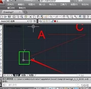 cad如何将坐标点移动到图形中点