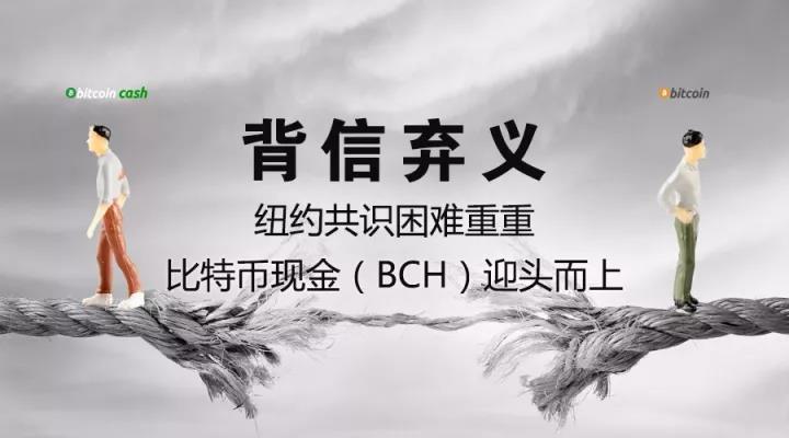 背信棄義,紐約共識困難重重,比特幣現金(bch)迎頭而上