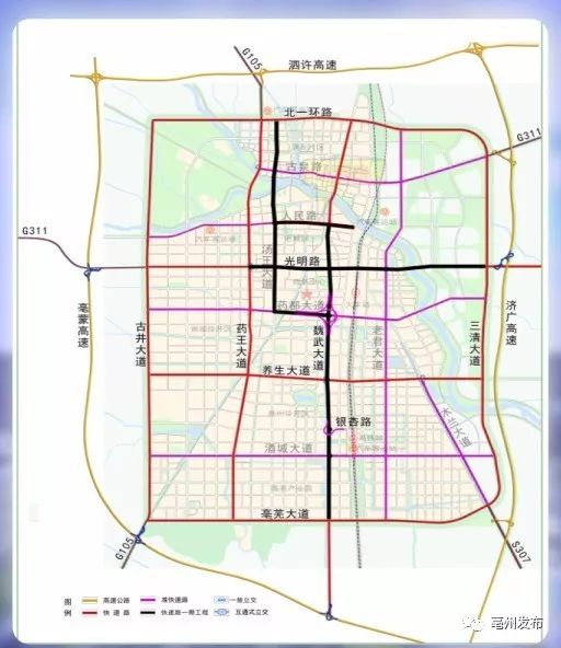 亳州高速公路规划图图片