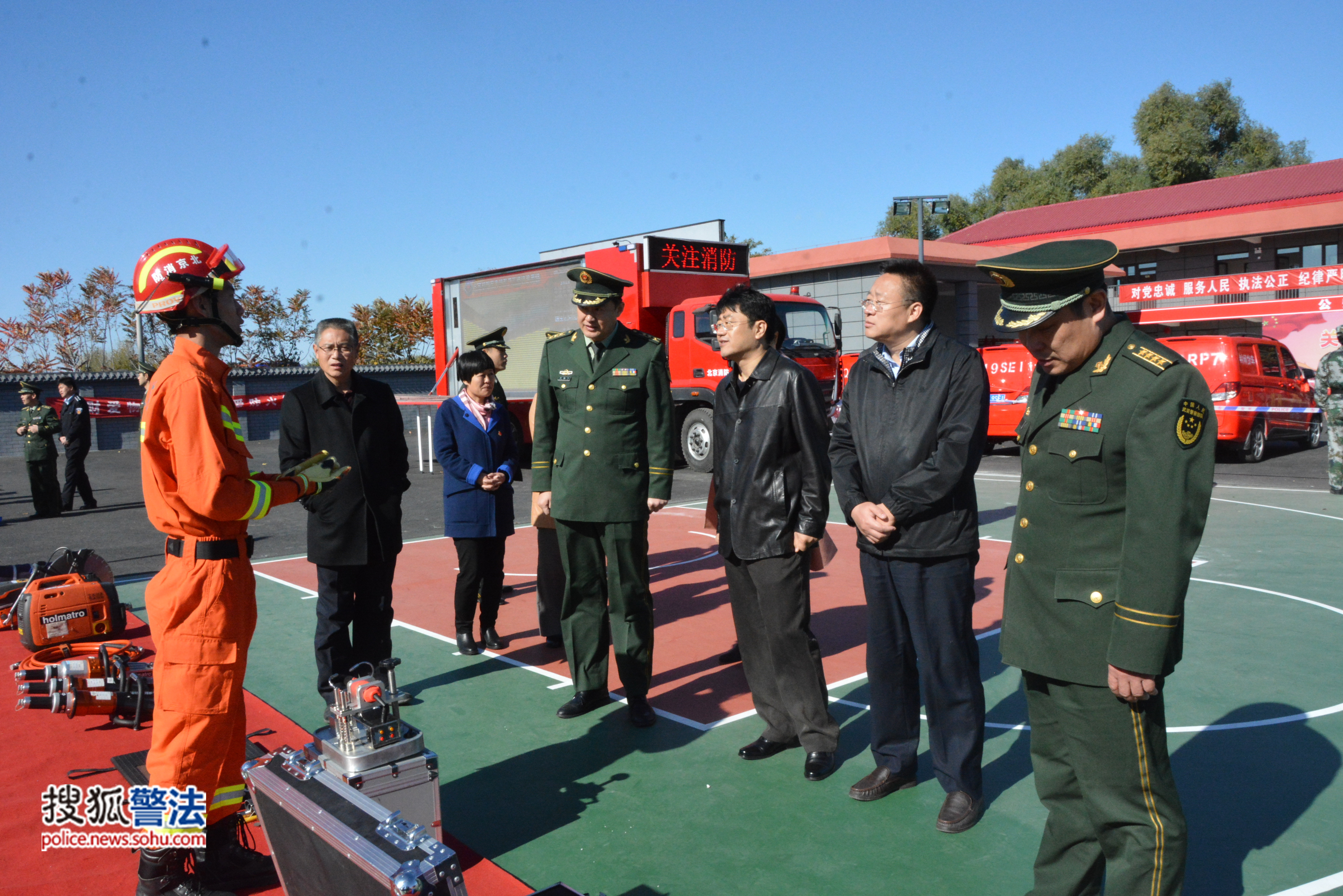 北京市消防总队王仕国参谋长结合全市消防