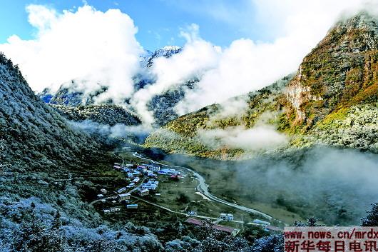 美丽玉麦风景如画 稿件来源:新华每日电讯 头版新闻 西藏山南市隆子县