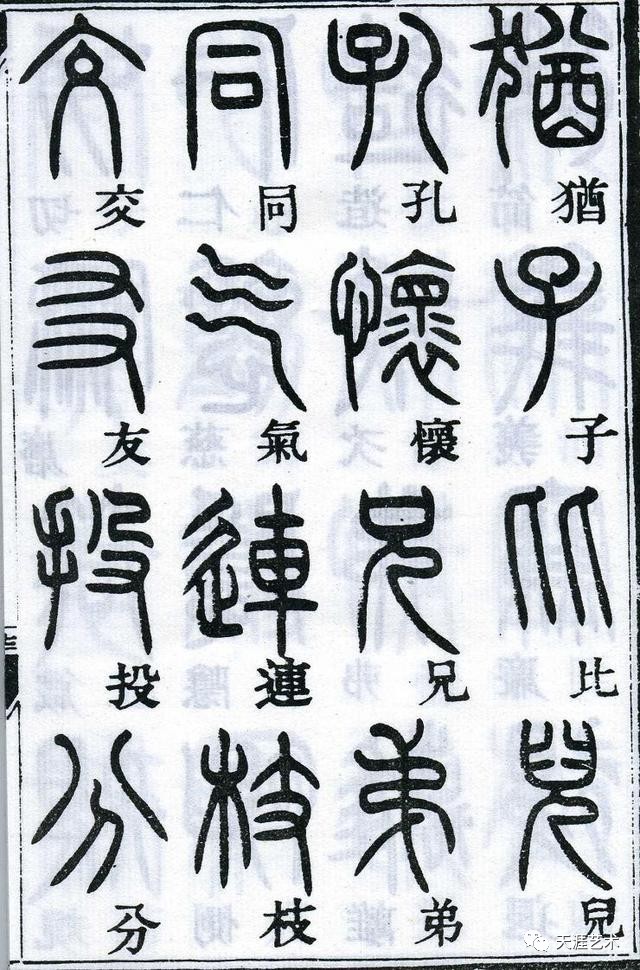 鄧石如篆書千字文欣賞天涯藝術980期