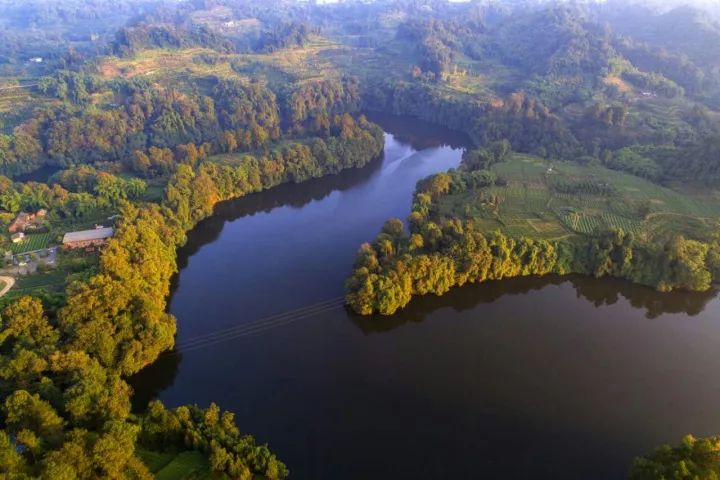 蒲江长滩湖水库图片