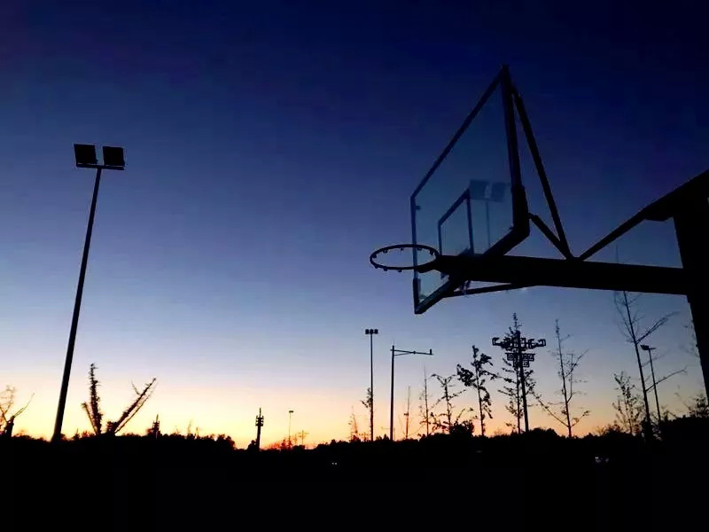 篮球场·拍摄@mr·z【编者按】ta说:夕阳下,每个篮球架下