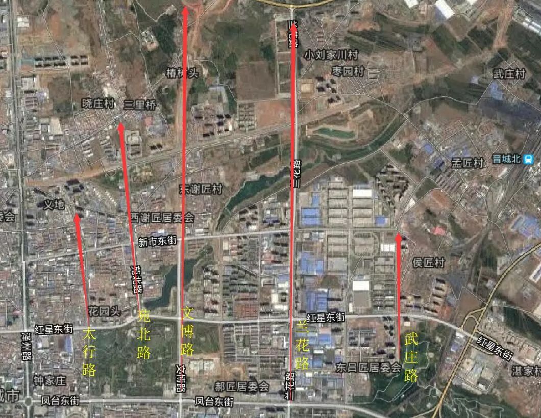 晋城机场大道规划图图片