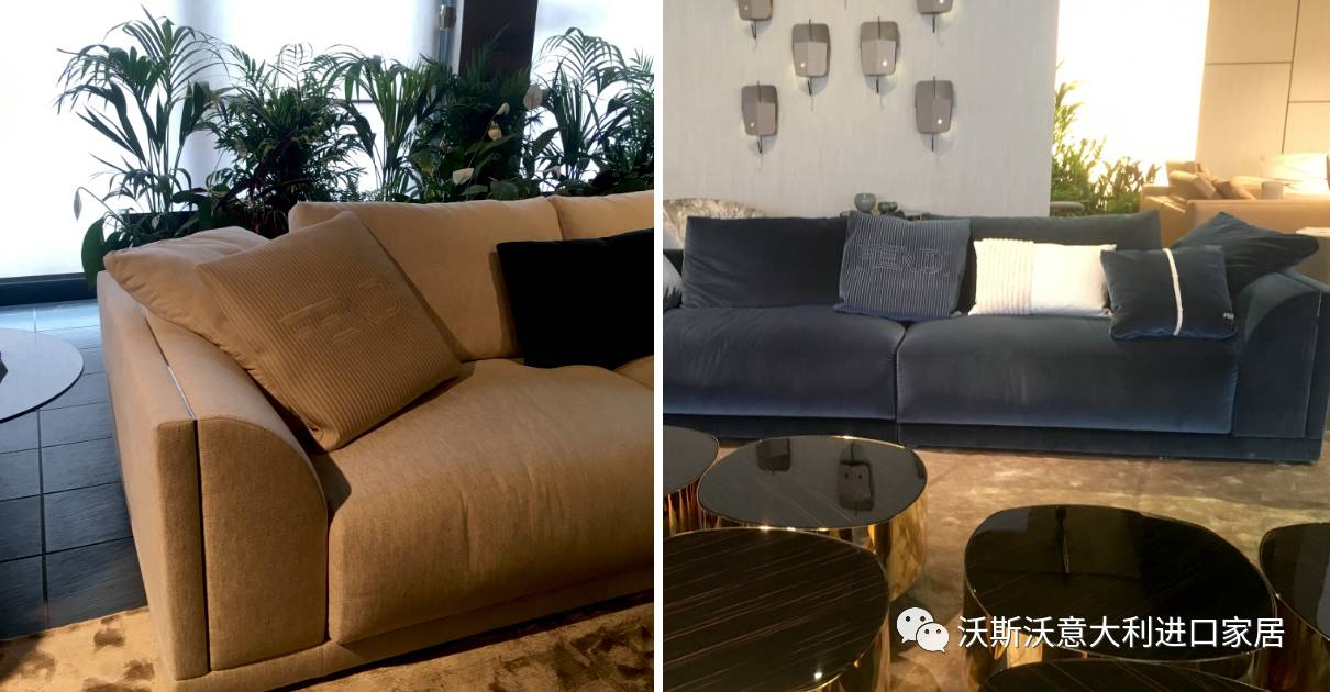 奢侈家居品牌首款电动沙发 abbraccio sofa在此次fendi casa