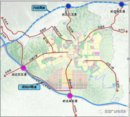 威远县严陵镇规划图图片