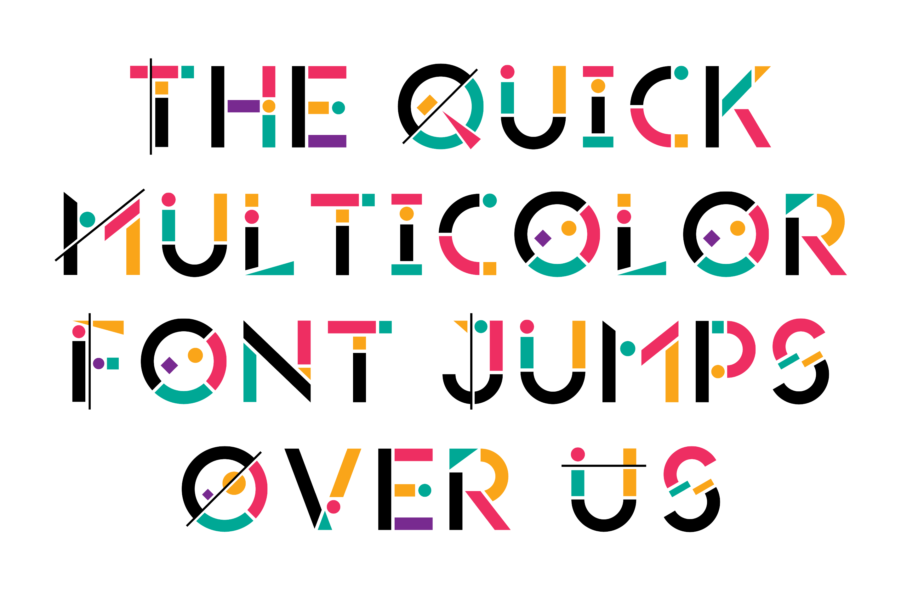 哪知道还有更惊喜的,这两天,adobe与fontself的合作发布了5款彩色字体
