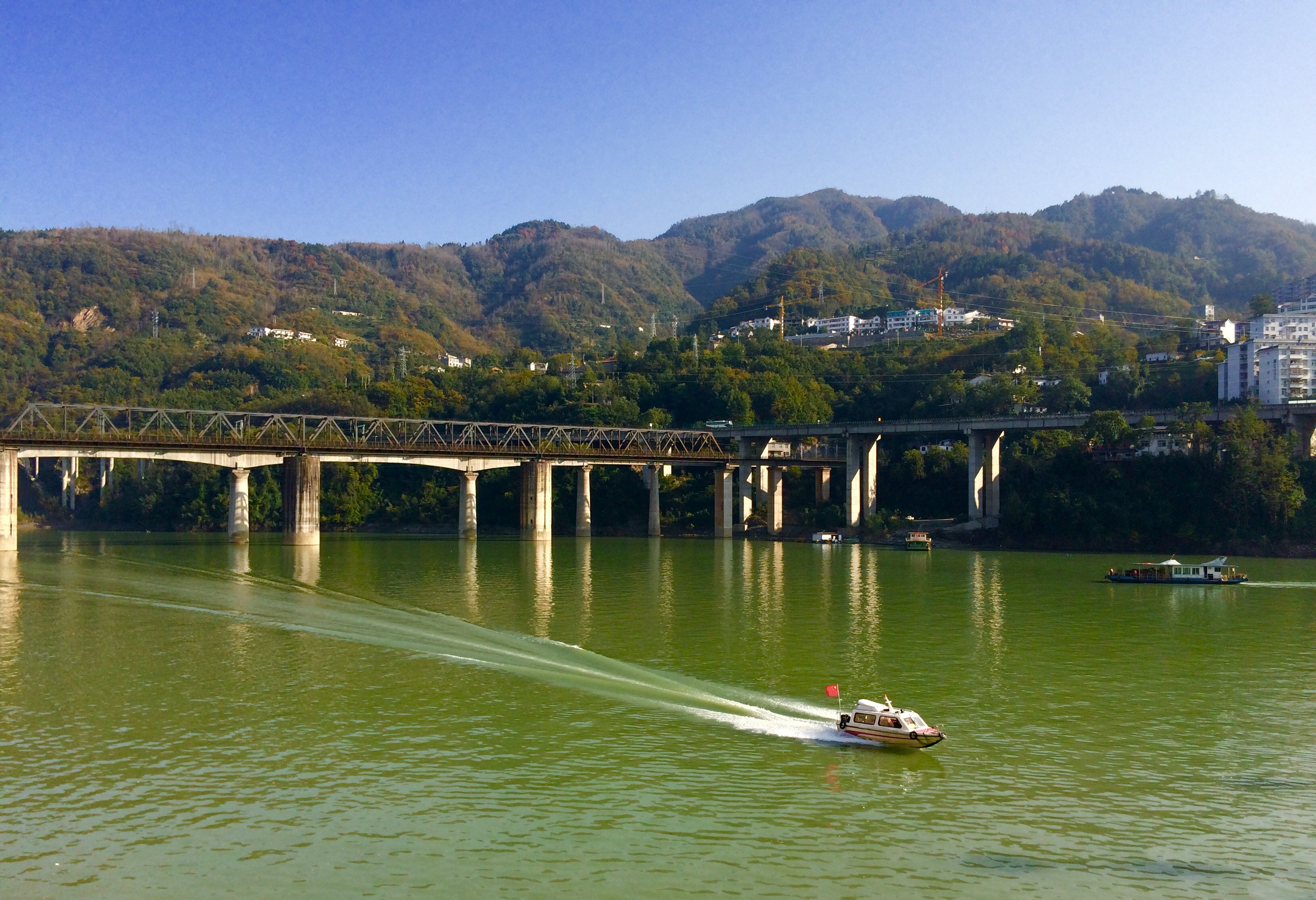 汉江瀛湖库区紫阳段