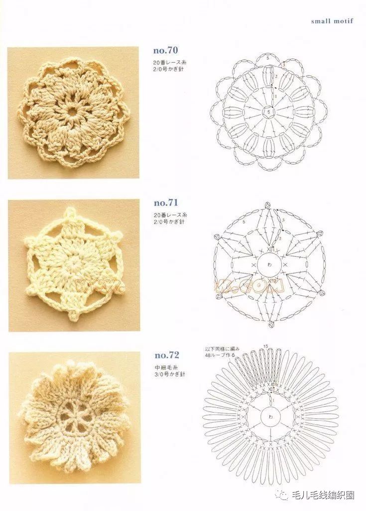 【图解】上百种钩针单元花