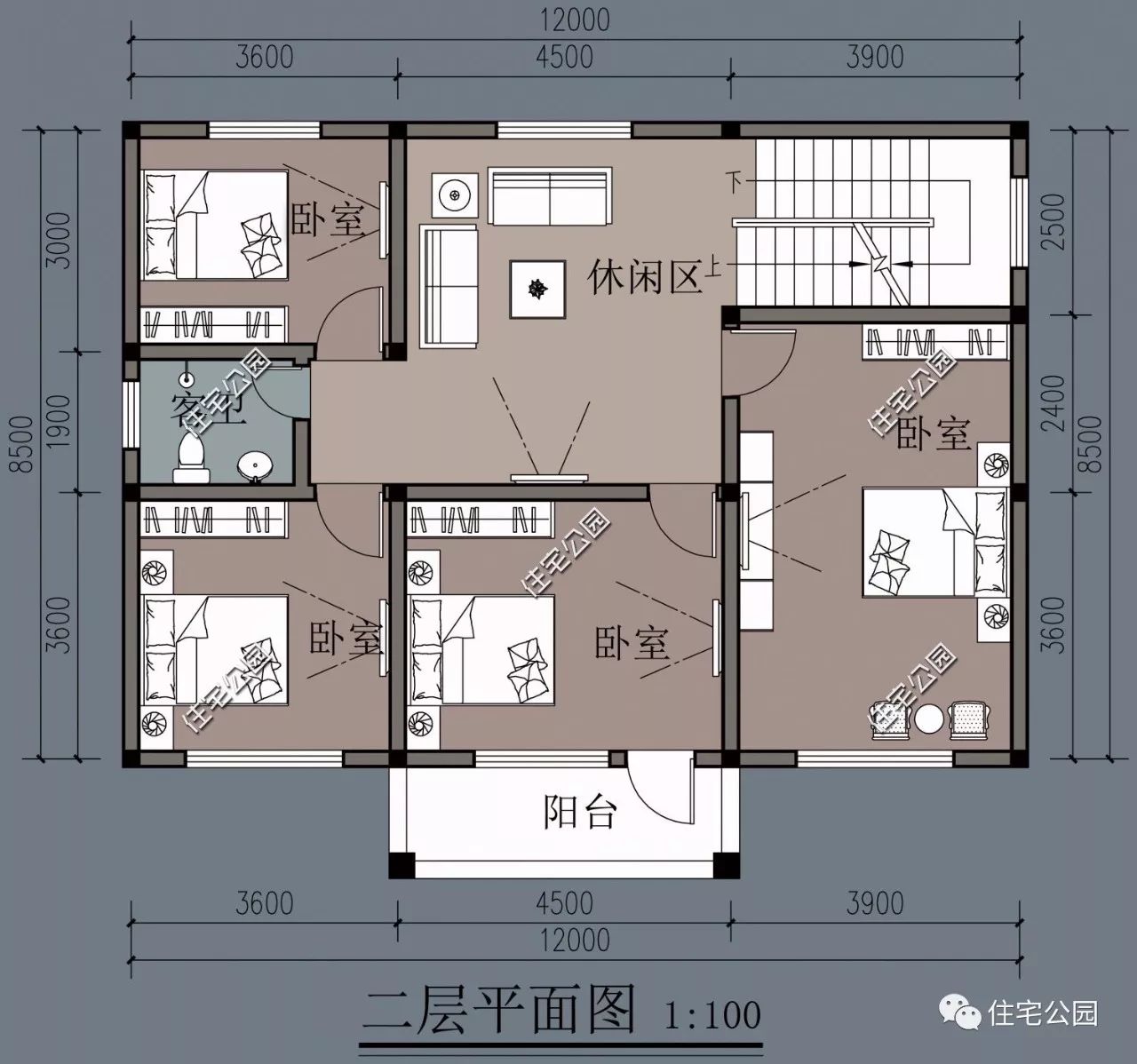 10x12米小宅地歐式小墅這樣的歐式別墅更適合農村全圖預算視頻展示