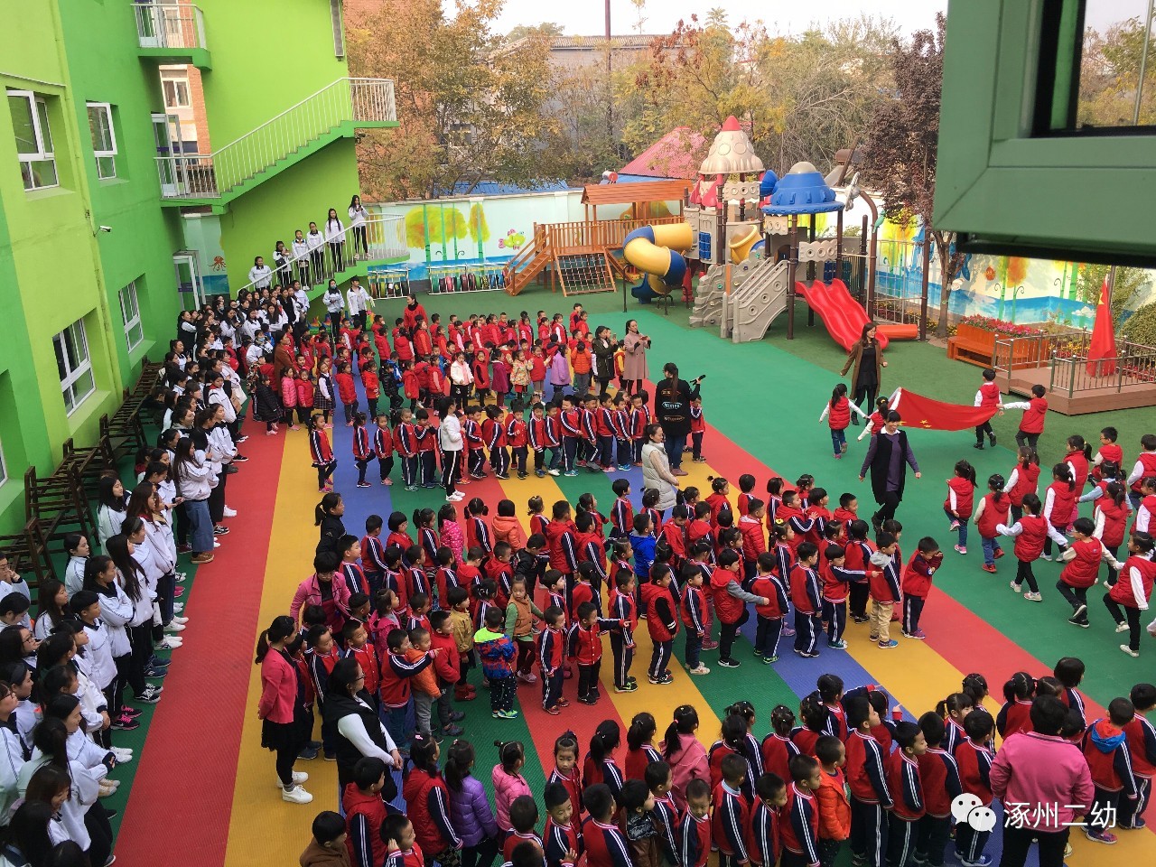 2017年11月6日,我园迎来了保定幼专将近五百名学生,她们将在我园总园