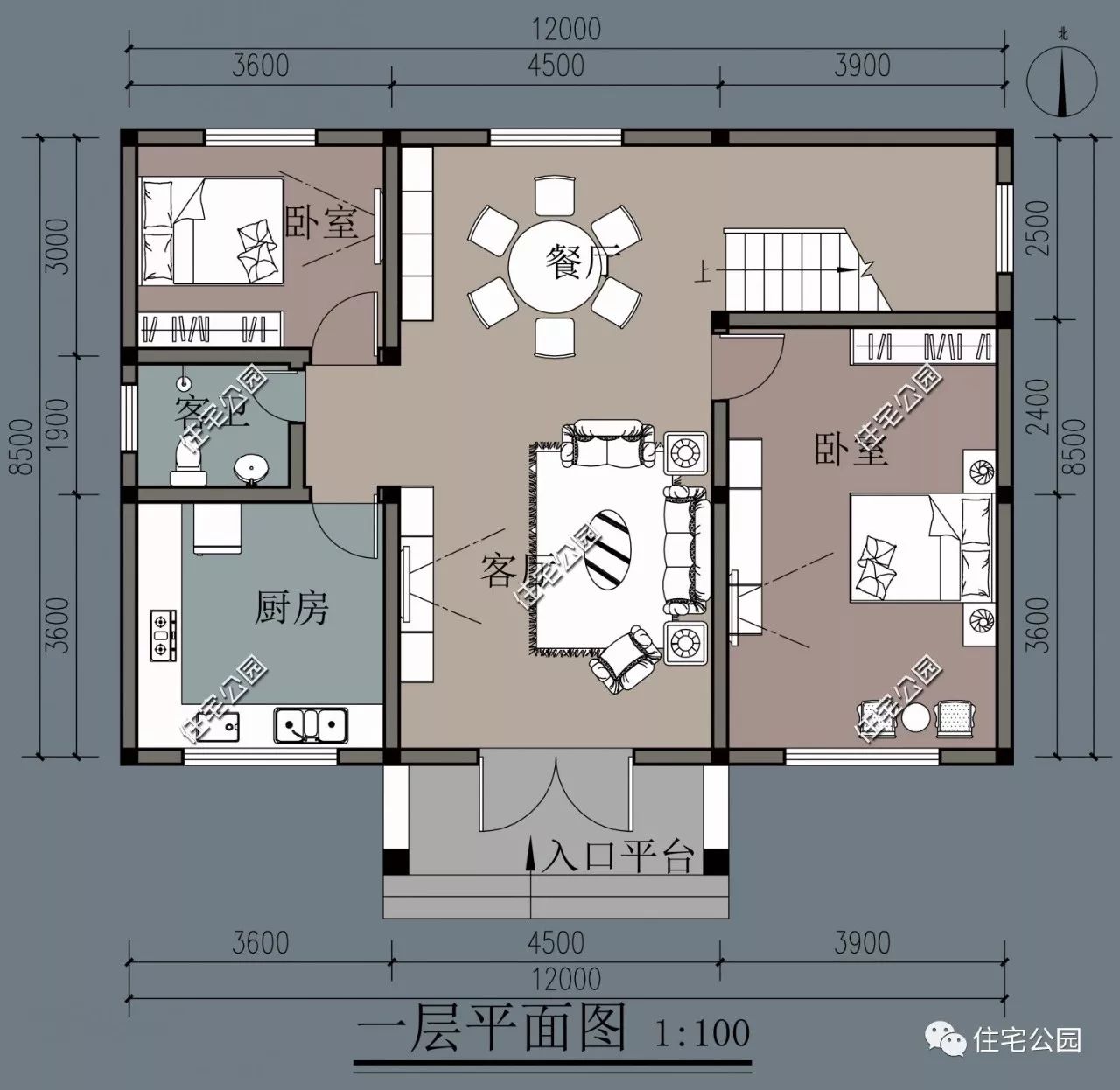 10x12米小宅地歐式小墅這樣的歐式別墅更適合農村全圖預算視頻展示