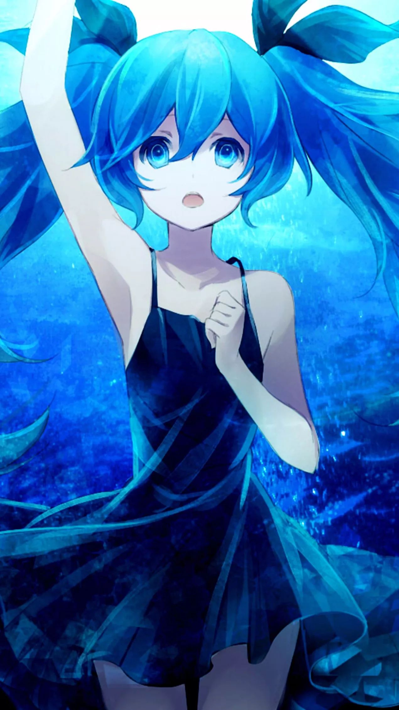 動漫壁紙初音未來黑色系