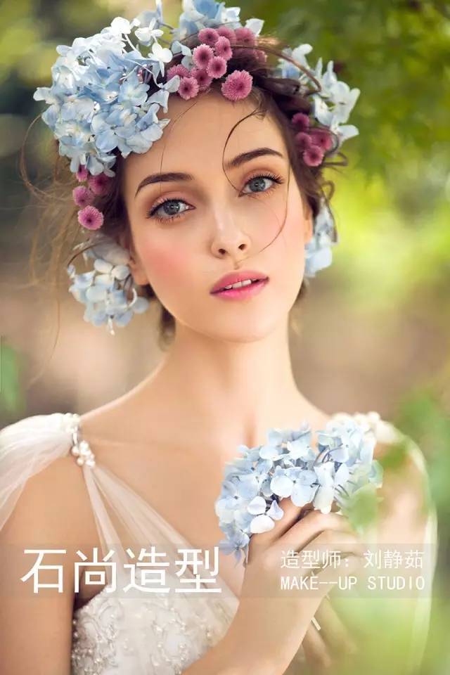 时尚创意花仙子新娘造型出炉,美得与众不同!