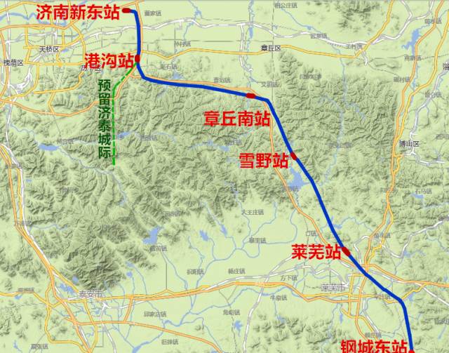 济莱高铁线路图历城段图片