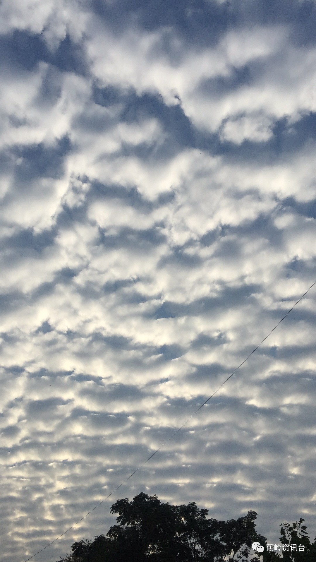 蕉嶺天空驚現地震雲結果第二天真的