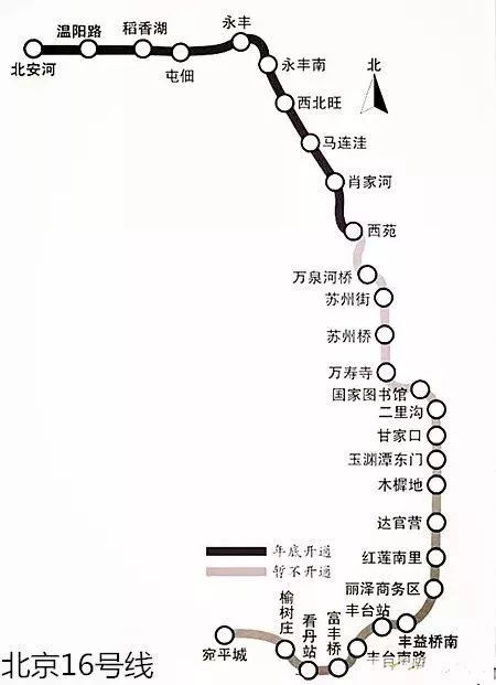 卢沟桥地铁16号线路图片