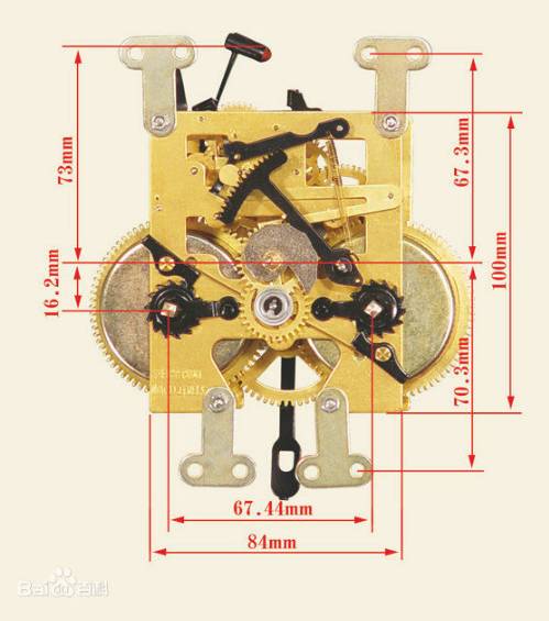 钟表结构示意图图片