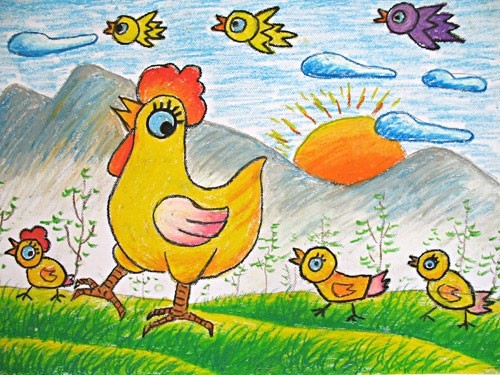 幼儿园幼儿优秀绘画作品欣赏
