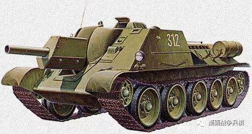 近可反坦克远可支援步兵二战苏军全能战士su122自行火炮